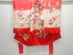 花模様子供着物(内袖・長襦袢付き)